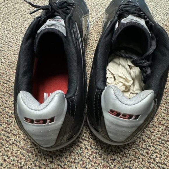 New Balance 991 Football Lacrosse Cleats Size 16 Black Silver MF991LK Adult - Picture 2 of 14